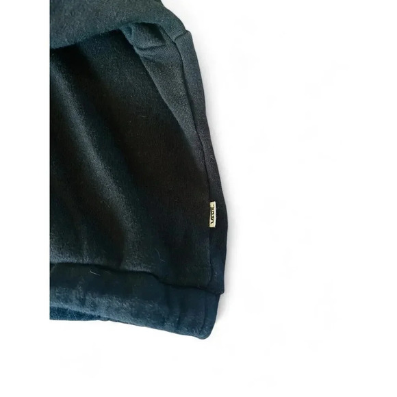 Vans Women's Black Cropped Pullover Hoodie Drawstrings Size Medium - Picture 5 of 10